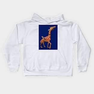 Carousel Animal Giraffe Photo Kids Hoodie